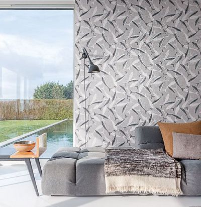 обои серые с рыбами IUM003 Khroma - 1