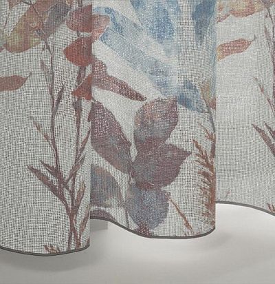 ткань современная с растительным узором с утяжелителем 8004-154 ADO - 1