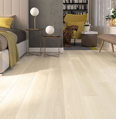 21072 Паркетная доска ясень Elegant Frost Ivory Pores ESTA Parket - 1