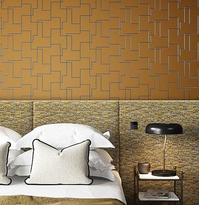 Обои с узором винтажной решетки FOL204 Khroma - 1