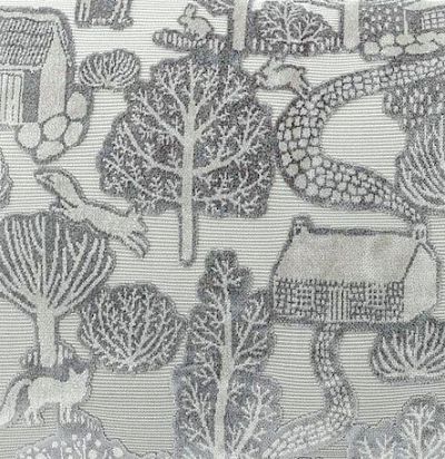 ткань серого оттенка Glendale Hazel 