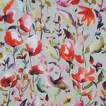 Фото: Ткань для портьеры с современным цветочным узором Jayin Grenadine- Ампир Декор
