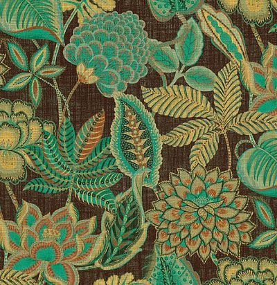 обои современные  дизайнерские имитируюшие ткань крупные цветы и листья 49561 ARTE