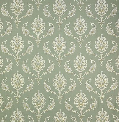 ткань с вышивкой и стилизованным дамаском F4008/05 Colefax and Fowler