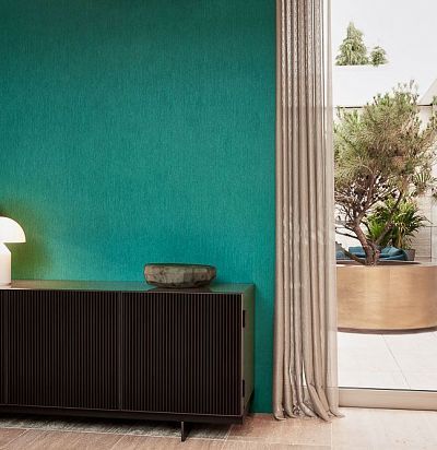 обои изумрудные однотонные 34502 ARTE - 2