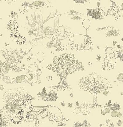 Обои светлые Винни Пух DK5842 