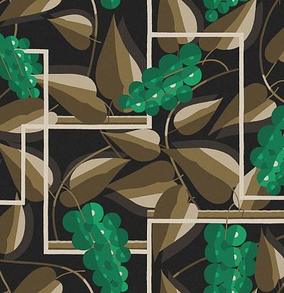 Обои со стилизованным виноградом FOL301 Khroma