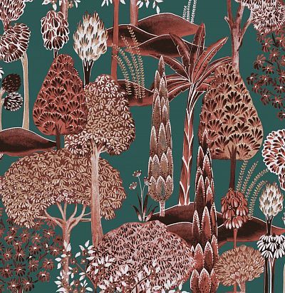 Обои рулонные тропические деревья SUM002 Khroma