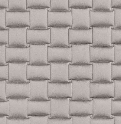 Стеганые обои  светло-серые дизайн Плетеный 20-018-128-00 