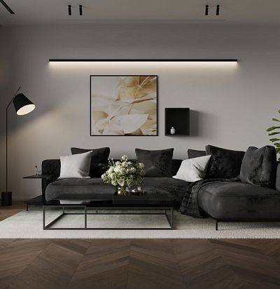 35002 Паркетная доска Американский Орех Chevron AB Extra Matt ESTA Parket - 1