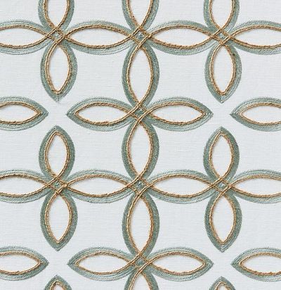 ткань современная, вышитые крупные узоры 44179-684 