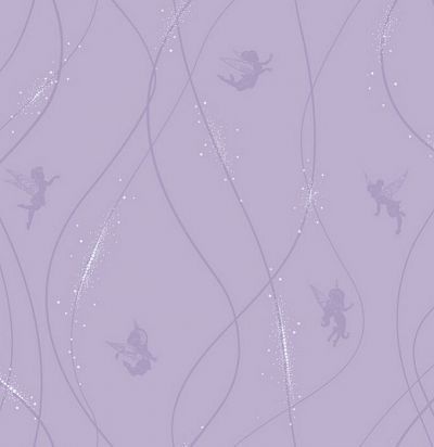 Обои фиолетовые с феями DK5905 