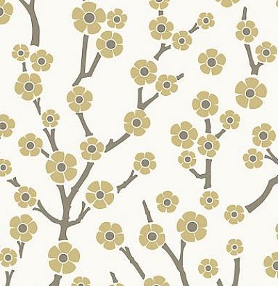 обои белые с цветами FP1143 ARTE