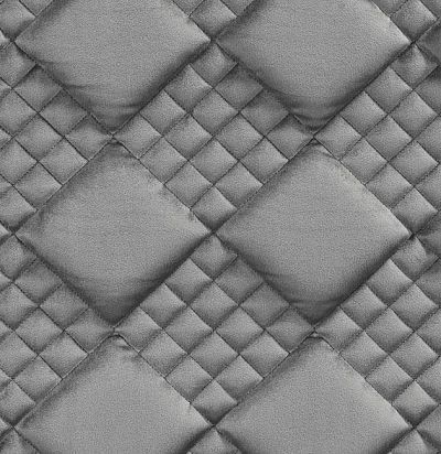 Стеганые обои  серебристо-серые дизайн Вафельный 20-015-111-27 