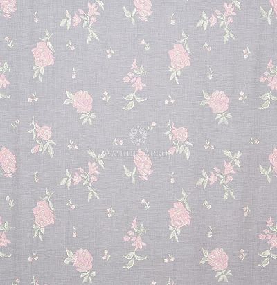 Тюль с цветочным рисунком 10482-1 Darvel Pink/Green Morton Young & Borland