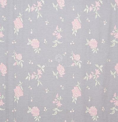 Тюль с цветочным рисунком 10482-1 Darvel Pink/Green Morton Young & Borland