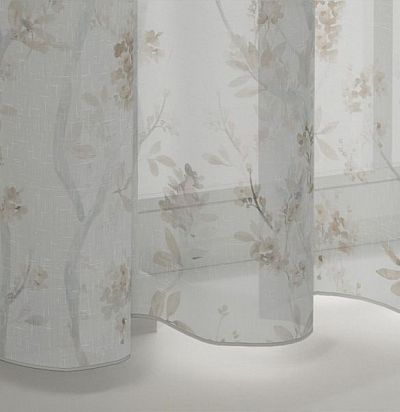 тюль дизайн современный с цветочным узором 8316-153 ADO - 1