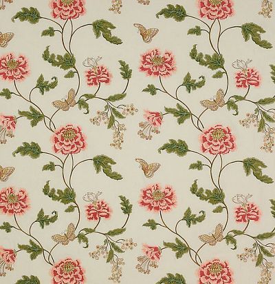 Льняная портьера с вышивкой F4111/01 Colefax and Fowler