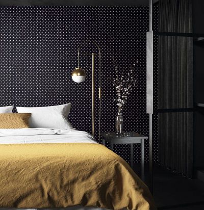 Мелкораппортный дизайн. Стилизованные звездочки с нанесением металлизированных чернил с блестками. Khroma Zoom - 1