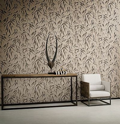 обои бежевые с флоком 80022 ARTE - 1