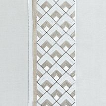 Фото: ткань современная плотная  с вышитым геометрическим узором 15467-992- Ампир Декор