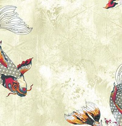 Панно в традиционных японских мотивах ЗОЛОТЫЕ РЫБКИ DG2PON1011 Khroma