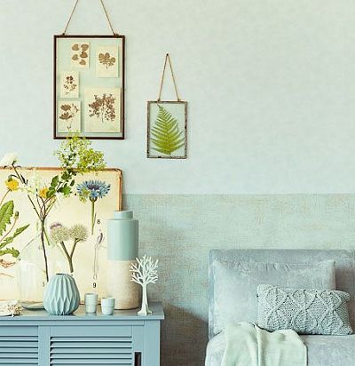 обои голубые виниловые 372509  - 1