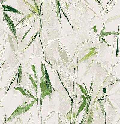 обои зеленые с цветами IUM108 Khroma