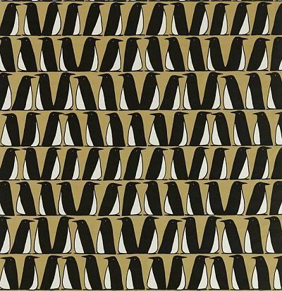 Ткань с дизайном пингвины 120891 Scion