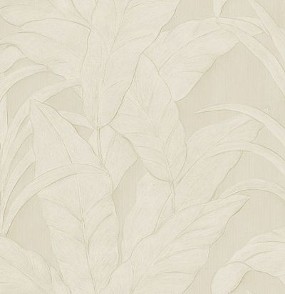 Светлые обои с крупными листьями 75005 ARTE