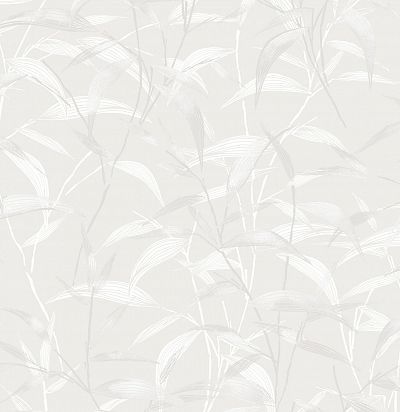 Обои современные неяркие крупные цветы, трава ZEN201 Khroma Zoom