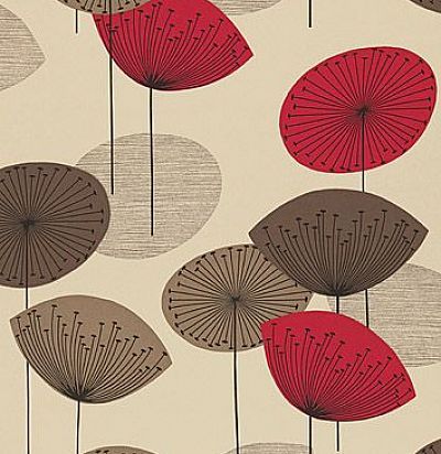 бумажные обои в стиле 50х DOPWDA101 Sanderson