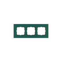 Фото: Рамка 3-постовая, стекло цвет Лазурный- Ампир Декор