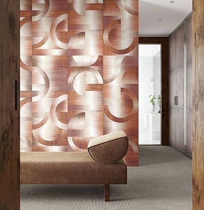 Панно ГЕОМЕТРИЯ в рыжих тонах DGPRI1021 Khroma