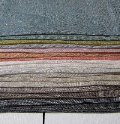 Льняной тюль без орнамента 10546.40 Nobilis - 1