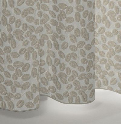 ткань современная с набивным узором листья 1692-132 ADO - 1