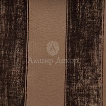 Фото: английская ткань в полоску Araya Chocolate- Ампир Декор