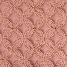Фото: Стеганые обои розовато-карамельные дизайн Амулет 10-011-016-00- Ампир Декор