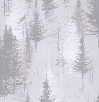 обои серые с елями EAR102 Khroma