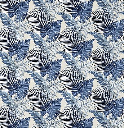 льняная портьерная ткань с растительным принтом 223280 Sanderson