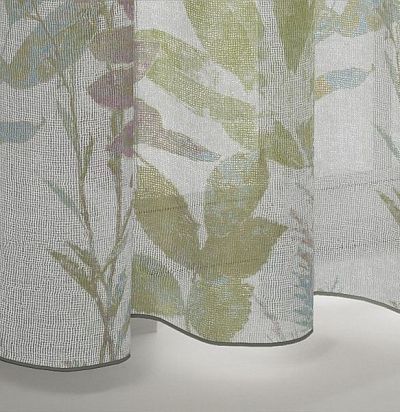 ткань современная с растительным узором с утяжелителем 8004-184 ADO - 1