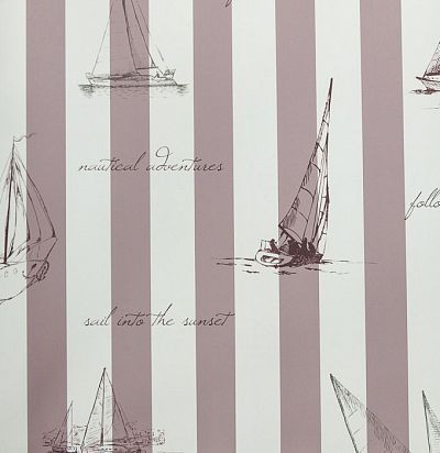 Обои KT Exclusive Stars&Stripes 2800014 Sailing mauve KT Exclusive