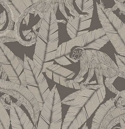 Обои этнические с обезьянами TRI002 Khroma