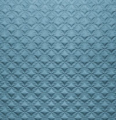 Стеганые обои серо-голубые дизайн амулет 10-011-117-00 