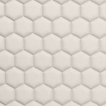 Фото: Стеганые обои слоновой кости соты 20-006-020-00- Ампир Декор