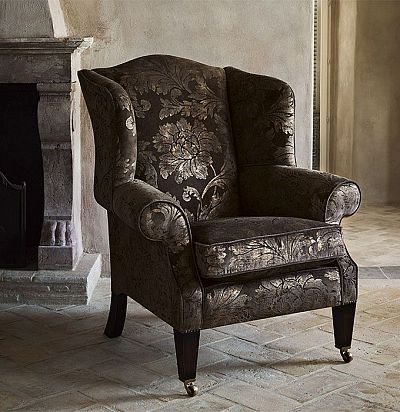 бархатная ткань с цветами 331197 Zoffany - 1