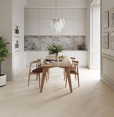 14289 Паркетная доска дуб Herringbone AB Latte ESTA Parket - 1