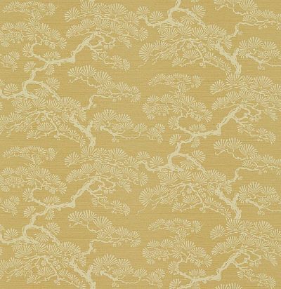 желтые обои в восточном стиле 213041 Sanderson