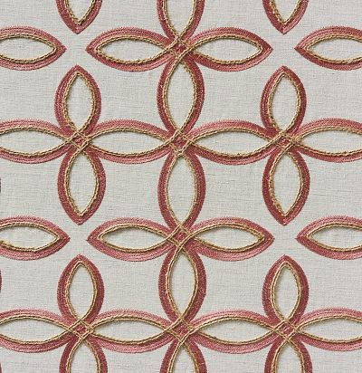 ткань современная, вышитые крупные узоры 44179-485 