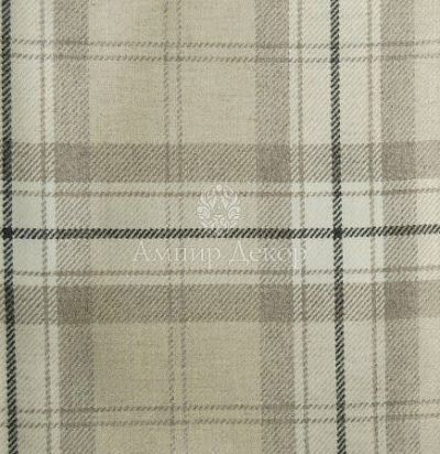 Портьерная ткань в клетку Ettrick Coal 